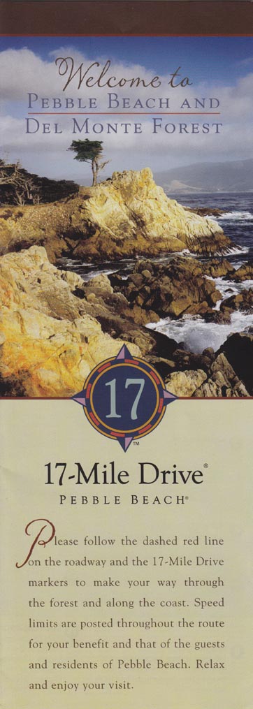 Pebble Beach and Del Monte Forest 17-Mile Drive Brochure