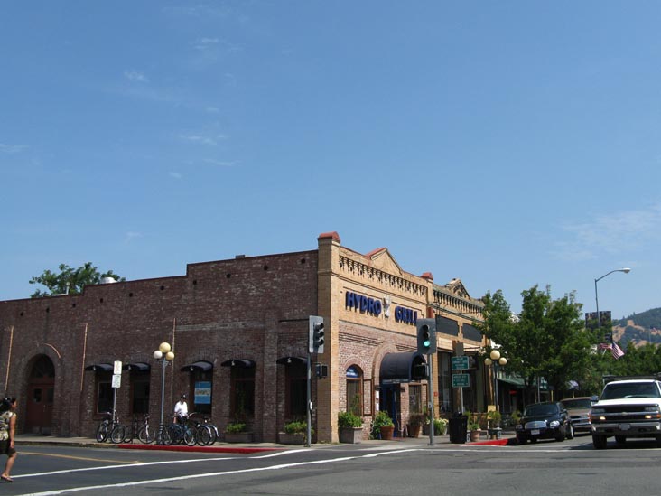 Lincoln Avenue and Washington Street, NW Corner, Calistoga, California