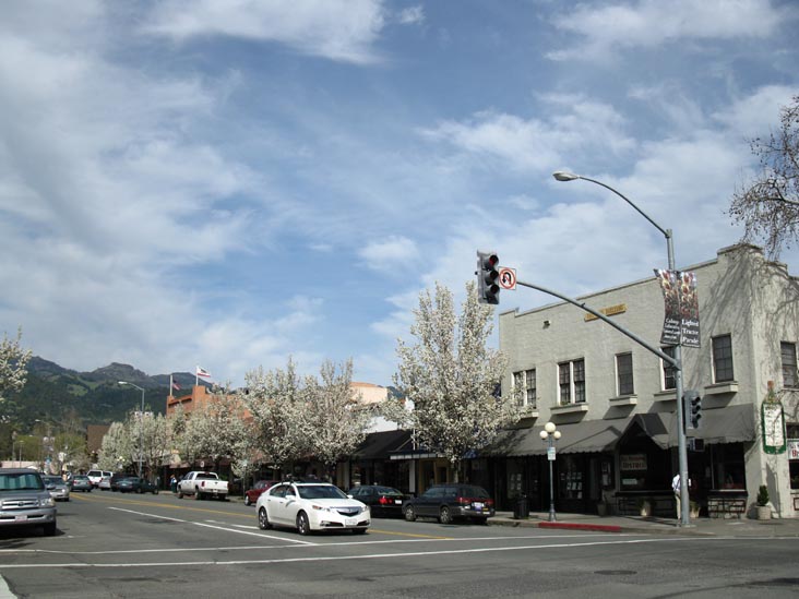 Lincoln Avenue and Washington Street, NE Corner, Calistoga, California