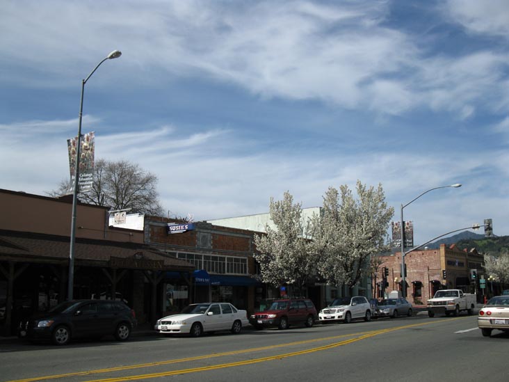 Lincoln Avenue and Washington Street, SW Corner, Calistoga, California