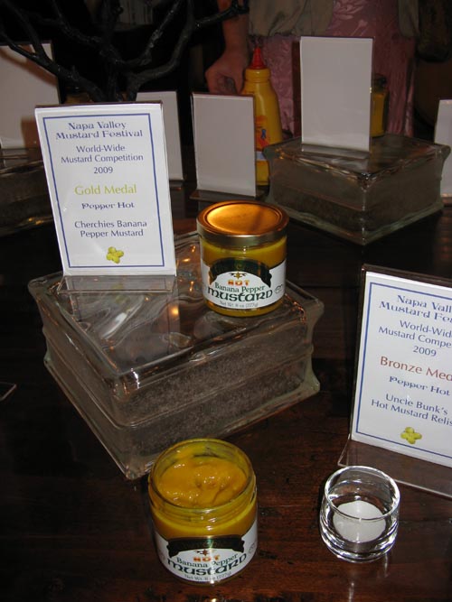 Mustard Competition, Mustard Festival Spicy Soirée, Black Stallion Winery, 4089 Silverado Trail, Napa, California, March 13, 2009