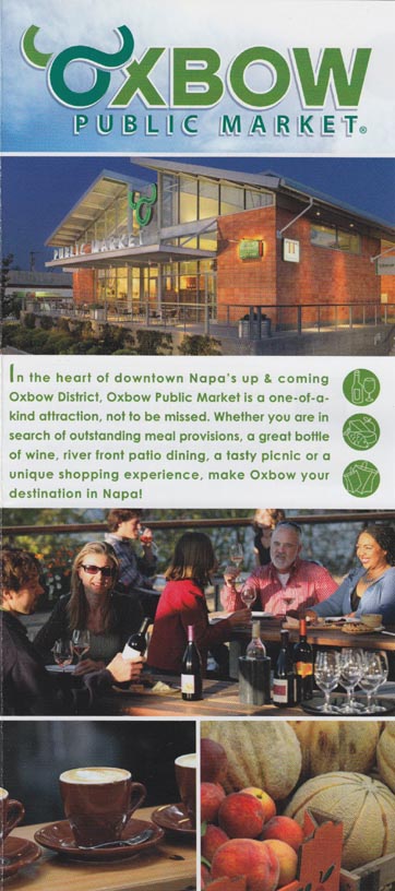 Brochure, Oxbow Public Market, 610 First Street, Napa, California