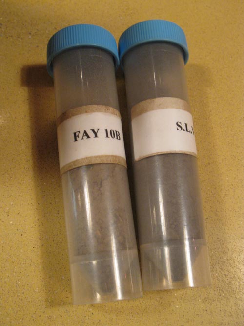 Soil Samples, Stag's Leap Wine Cellars, 5766 Silverado Trail, Napa, California