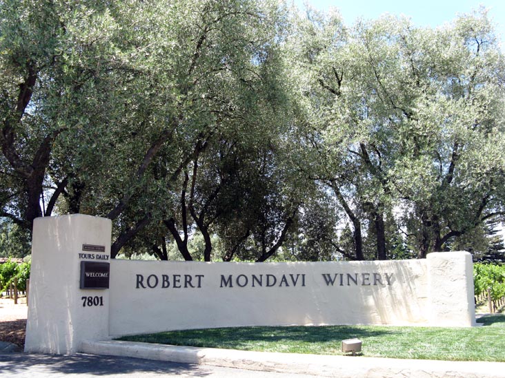 Robert Mondavi Winery, 7801 St. Helena Highway, Oakville, Napa County, California, 1:36 p.m.