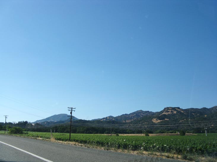 Route 29 South of Calistoga, Napa County, California, 5:10 p.m.