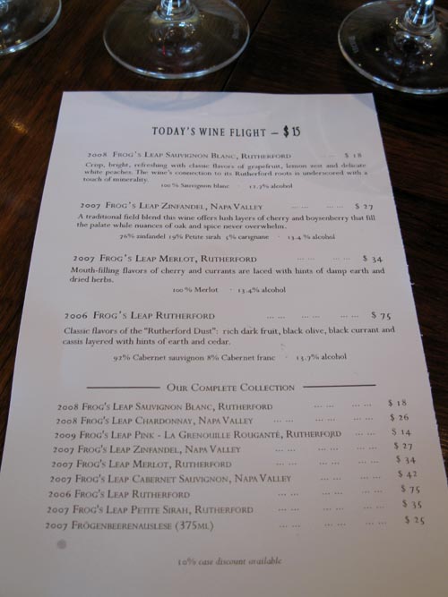 Frog's Leap Winery, 8815 Conn Creek Road, Rutherford, California