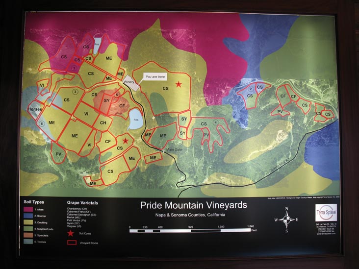 Pride Mountain Vineyards, 4026 Spring Mountain Road, St. Helena, California