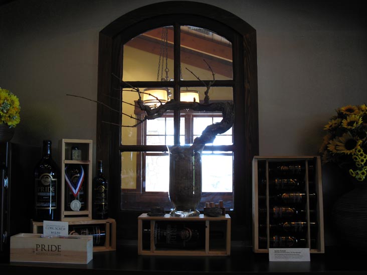 Pride Mountain Vineyards, 4026 Spring Mountain Road, St. Helena, California