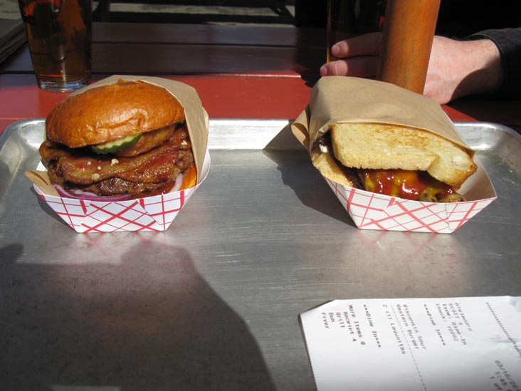 Western Bacon Burger and Wisconsin Sourdough Burger, Taylor's Automatic Refresher, 933 Main Street, St. Helena, California, March 10, 2010