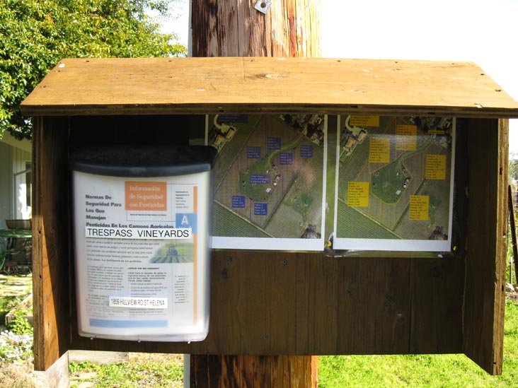 Trespass Vineyard, 1859 Hillview Place, St. Helena, California