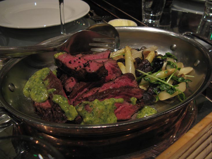 Peppered Beef Blade Steaks with Parsley Mustard, Ad Hoc, 6476 Washington Street, Yountville, California, March 12, 2009