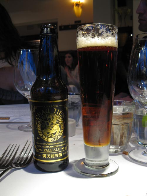 Chau Tien Beer, Mustards Grill, 7399 St. Helena Highway, Yountville, California