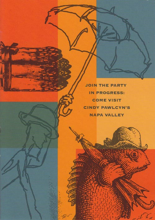 Postcard, Mustards Grill, 7399 St. Helena Highway, Yountville, California