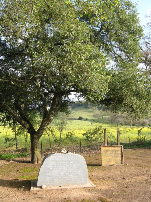 Good Indian Go Big Hill Marker, George C. Yount Pioneer Cemetery, Yountville, California