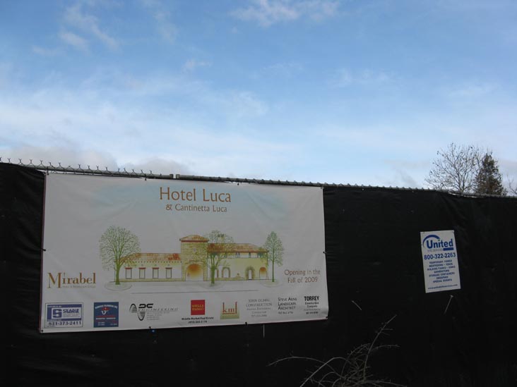 Hotel Luca, Washington Street, Yountville, California