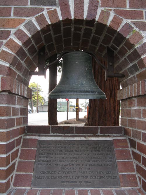 Pioneer Christian Church Bell, Yountville Park, Washington Street at Lincoln Avenue, Yountville, California