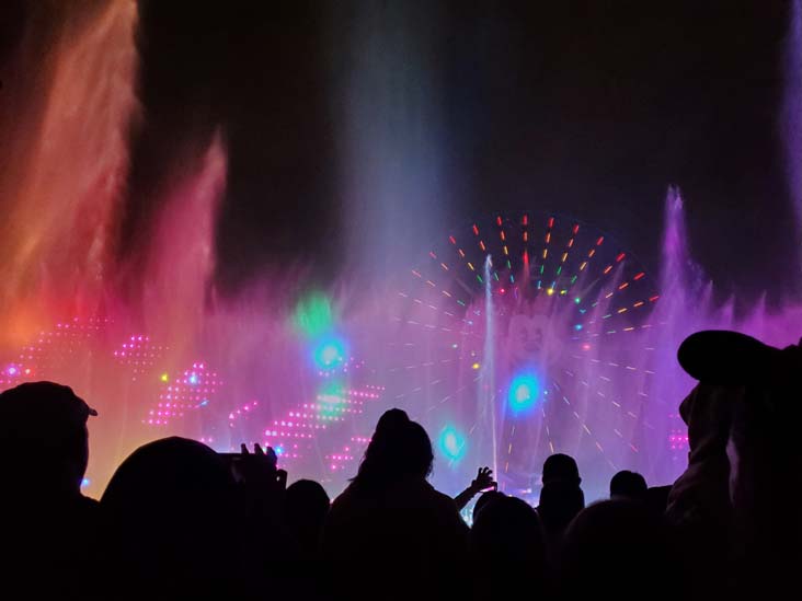 World of Color, Paradise Gardens Park, Disney California Adventure, Anaheim, California, August 9, 2023