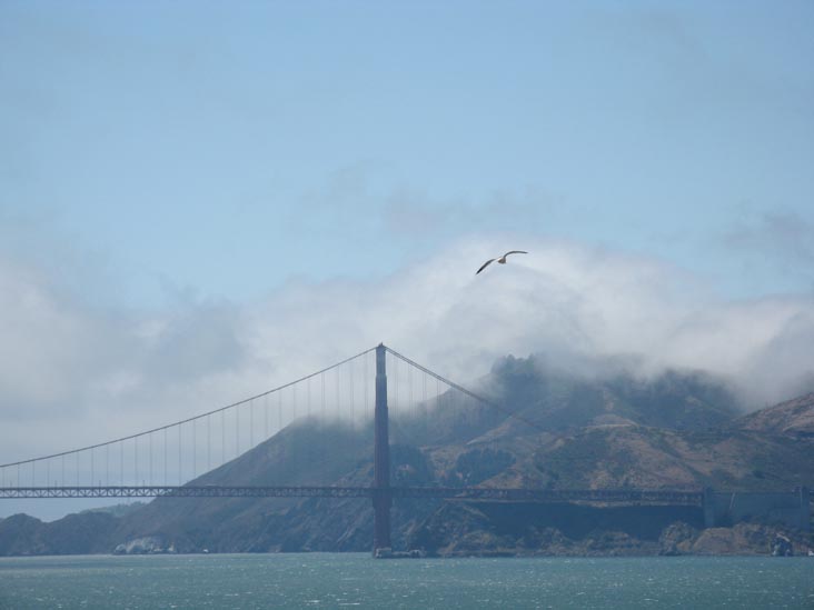 Golden Gate Bridge From Alcatraz Island, San Francisco, California