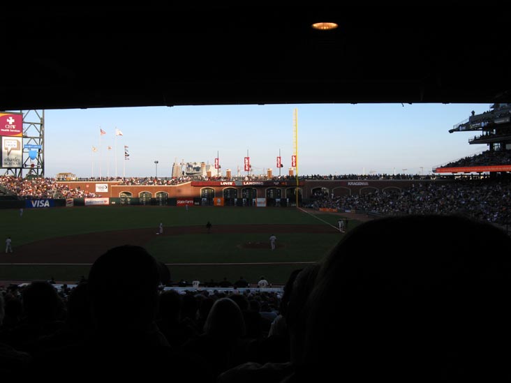 View From Lower Box 122, AT&T Park, San Francisco, California