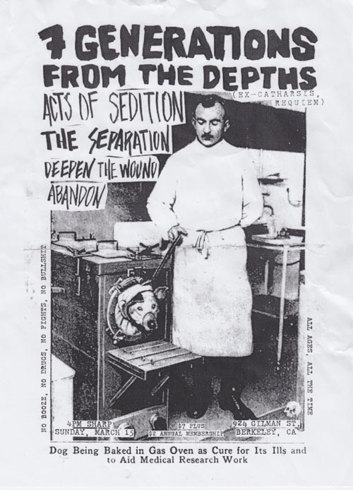 Flier, 924 Gilman Street, Berkeley, California