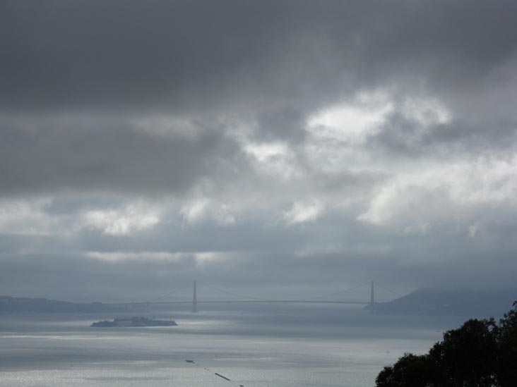 Golden Gate Bridge From Vista Lot, University of California-Berkeley, Berkeley, California