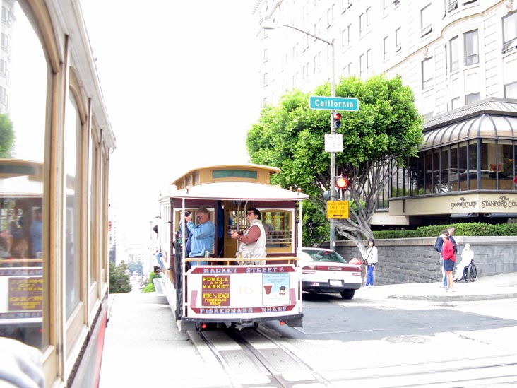 Passing Cable Car, Powell-Hyde Cable Car, San Francisco, California