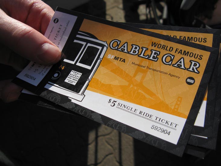 Cable Car Tickets, San Francisco, California