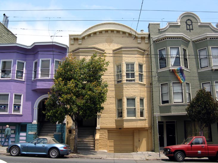 North Side of 18th Street Between Sanchez and Noe Streets, The Castro, San Francisco, California