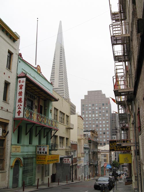 Grant Avenue at Commercial Street, Chinatown, San Francisco, California