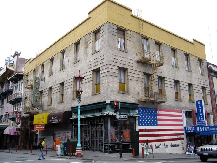 Grant Avenue and Washington Street, NE Corner, Chinatown, San Francisco, California