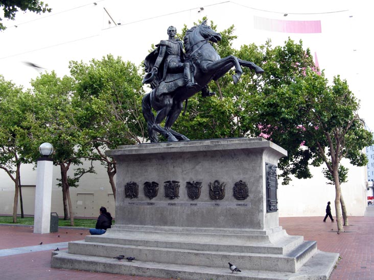 Simon Bolivar Statue, U.N. Plaza, Civic Center, San Francisco, California