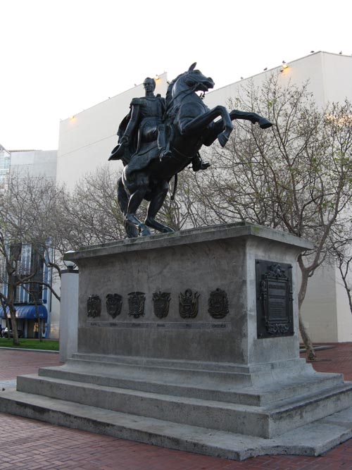 Simon Bolivar Statue, United Nations Plaza, Civic Center, San Francisco, California