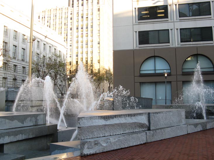 Larry Halprin Fountain, United Nations Plaza, Civic Center, San Francisco, California