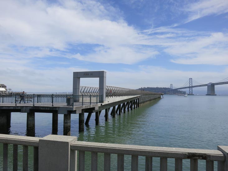 The Embarcadero at Pier 14, San Francisco, California, May 13, 2012