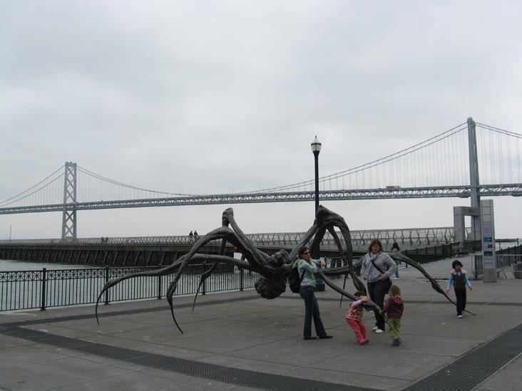 Louise Bourgeois' "Crouching Spider," Pier 14, The Embarcadero, San Francisco, California