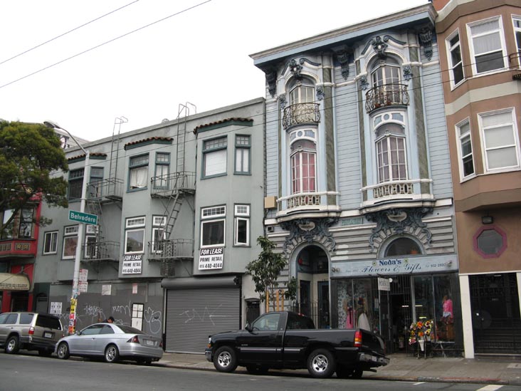 South Side of Haight Street at Belvedere Street, Haight-Ashbury, San Francisco, California