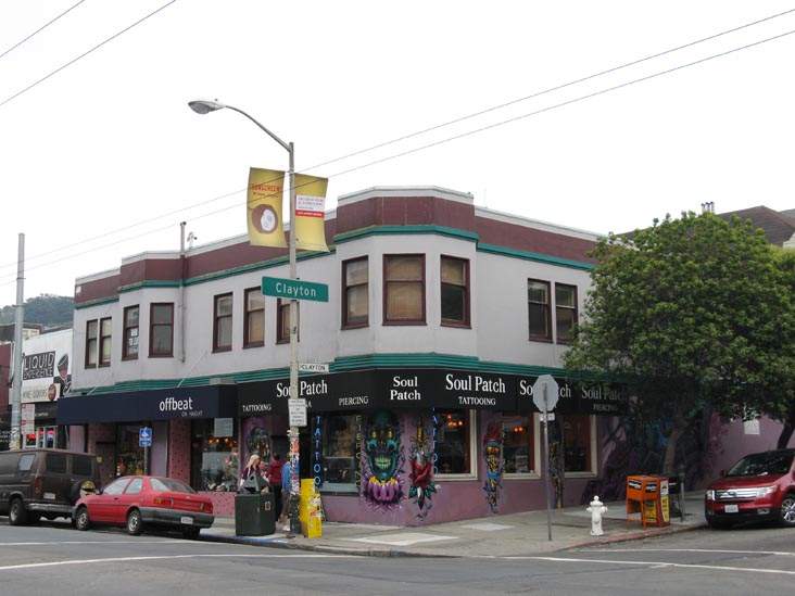 Haight Street and Clayton Street, SE Corner, Haight-Ashbury, San Francisco, California