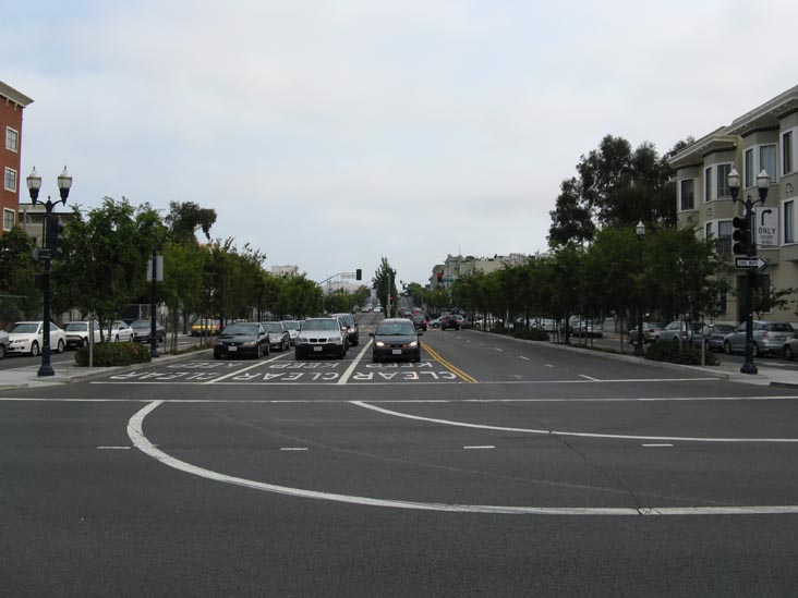 Octavia Boulevard at Fell Street Looking South From Hayes Green, Hayes Valley, San Francisco, California