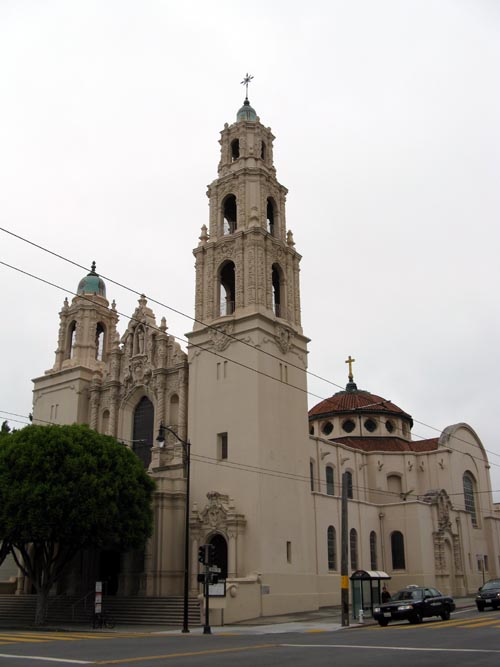 Mission Dolores, 3321 16th Street at Dolores Street, SW Corner, Mission District, San Francisco, California