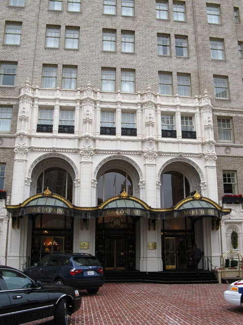 Mark Hopkins Intercontinental Hotel, Mason Street and California Street, SE Corner, Nob Hill, San Francisco, California