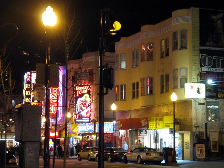 North Side of Broadway Between Kearny Street and Columbus Avenue, North Beach, San Francisco, California