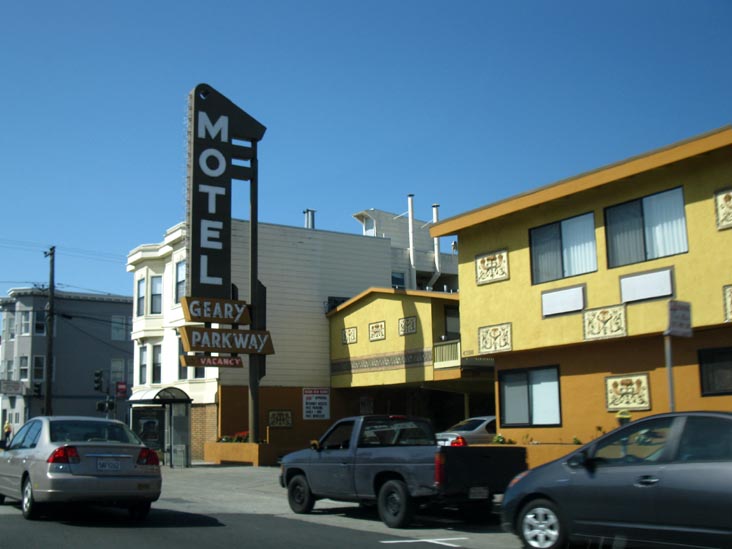 Geary Parkway Motel, 4750 Geary Boulevard, Richmond District, San Francisco, California