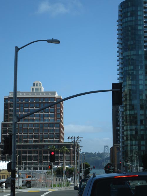San Francisco-Oakland Bay Bridge From Folsom Street and Fremont Street, San Francisco, California, March, 7, 2010