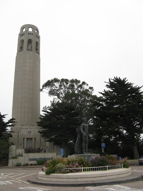 Coit Tower, Pioneer Park, Telegraph Hill, San Francisco, California, June 28, 2008