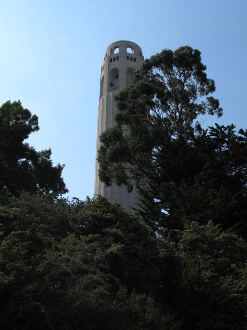 Coit Tower, Pioneer Park, Telegraph Hill, San Francisco, California, June 29, 2008