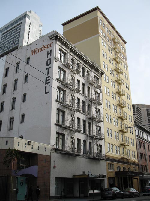 Windsor Hotel, 238 Eddy Street, Tenderloin, San Francisco, California