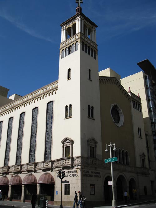 Glide Memorial United Methodist Church, Taylor Street and Ellis Street, NW Corner, Tenderloin, San Francisco, California