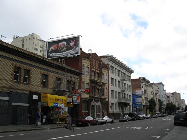 North Side of O'Farrell Street Between Hyde and Larkin Streets, Tenderloin, San Francisco, California