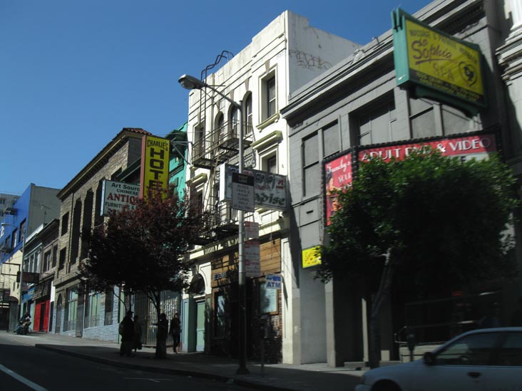 North Side of Geary Street Between Polk Street and Van Ness Avenue, Tenderloin, San Francisco, California, March 7, 2010