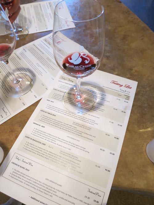 Tablas Creek Vineyard, 9339 Adelaida Road, Paso Robles, California